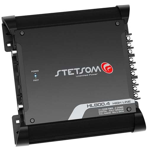 Stetsom Stetsom HL 800.4: Powerful 800W RMS Multichannel Car Audio Amplifier for Superior Sound - View 4 of 9