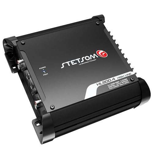 Stetsom Stetsom HL 800.4: Powerful 800W RMS Multichannel Car Audio Amplifier for Superior Sound - View 2 of 9