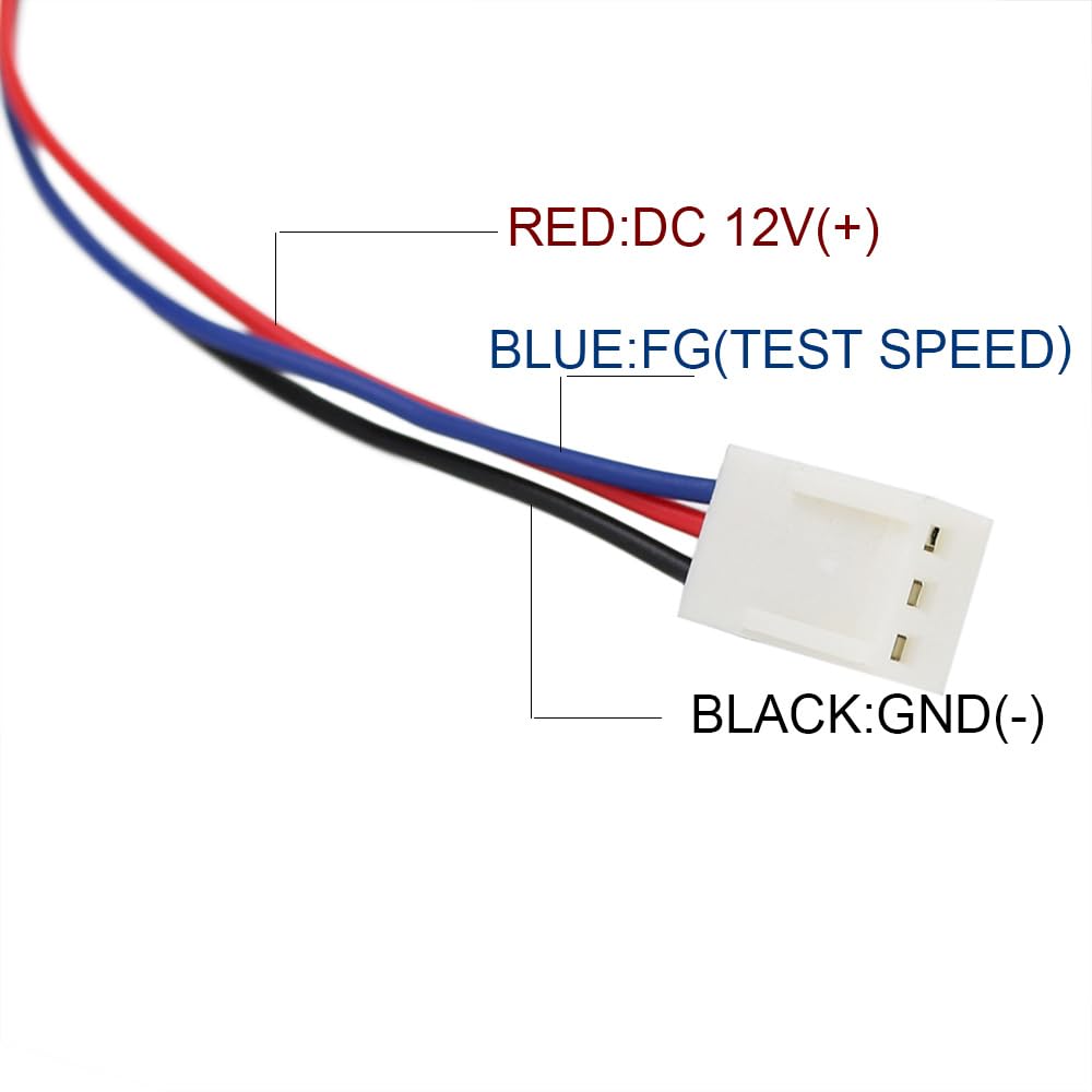 Twinkle Bay TwinkleBay 40x28mm Cooling Fan Replacement for 4028 Maglev 12V 2 Pack with 3 Pins 3 Wires Connector - View 4 of 6