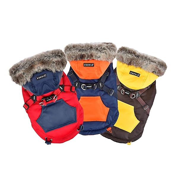 Puppia Puppia Orson Dog Coat Red Medium for Stylish and Warm Pet Fashion - View 3 of 5