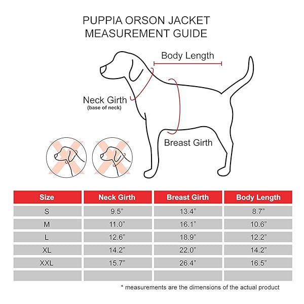 Puppia Puppia Orson Dog Coat Red Medium for Stylish and Warm Pet Fashion - View 5 of 5