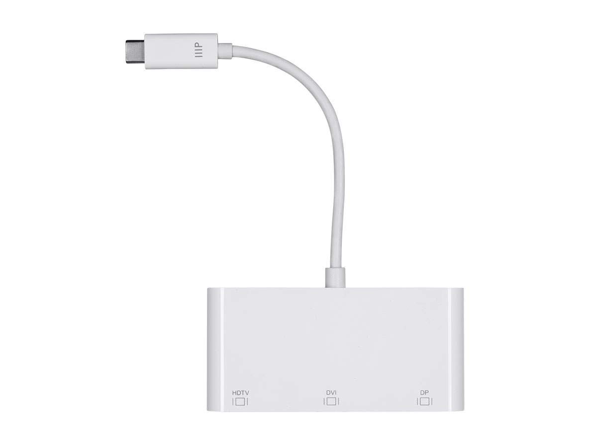 Monoprice Monoprice USB-C to HDMI Adapter 4K 30Hz Mirror Display White Select Series - View 4 of 9