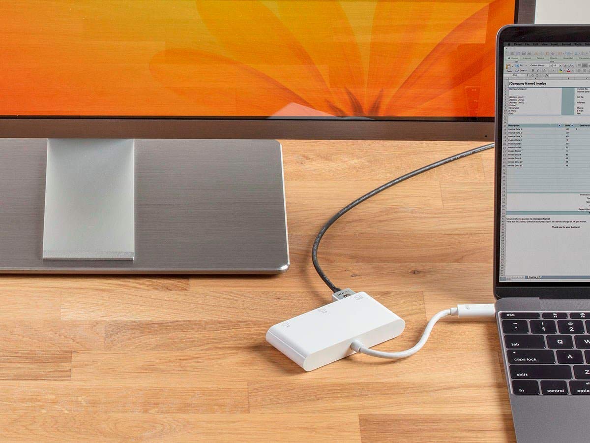 Monoprice Monoprice USB-C to HDMI Adapter 4K 30Hz Mirror Display White Select Series - View 6 of 9