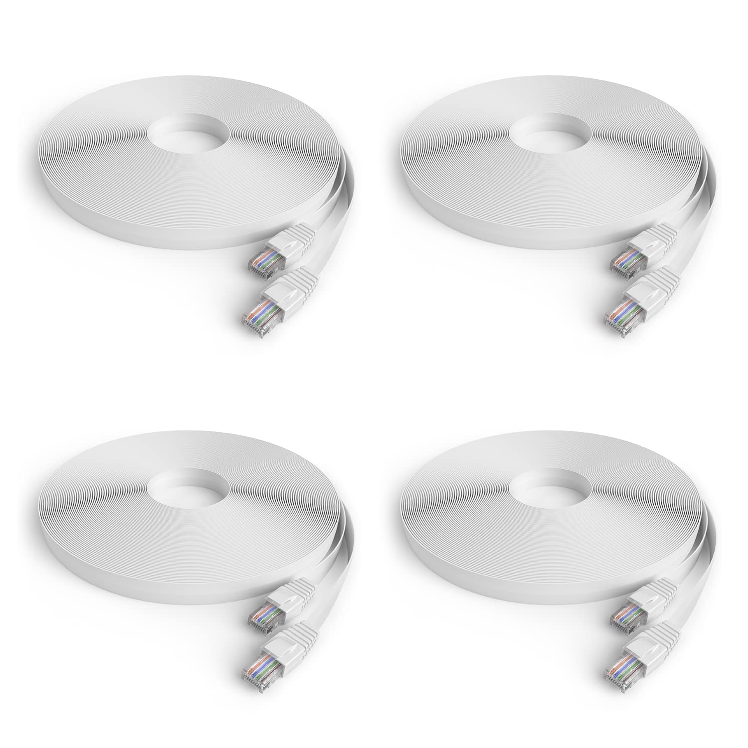 Amcrest CAT6E 4K Rated Video POE Ethernet Cable 60ft High Speed Network Cable for Security Cameras Smart TV PS4 Xbox One Router Laptop Home