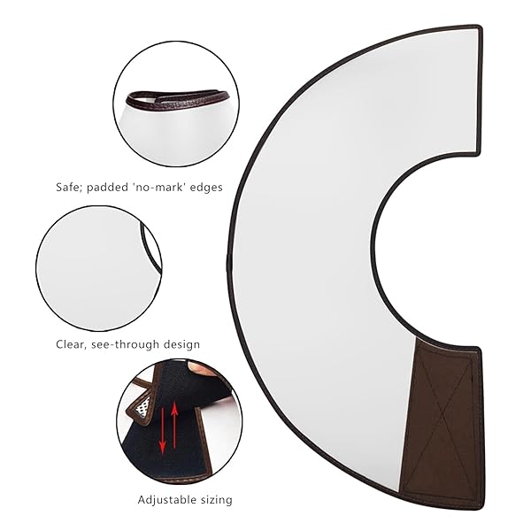 Felicey Adjustable Dog Elizabeth Collar Felicey Soft Edge Recovery Cone for Anti-Bite Lick Surgery Wound Healing XXXXl - View 5 of 7