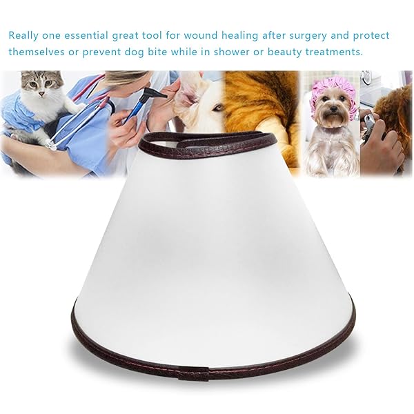 Felicey Adjustable Dog Elizabeth Collar Felicey Soft Edge Recovery Cone for Anti-Bite Lick Surgery Wound Healing XXXXl - View 7 of 7