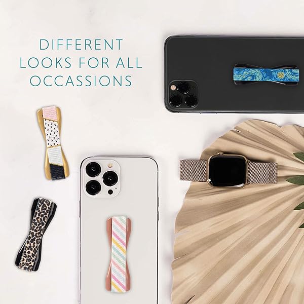 LOVEHANDLE LOVEHANDLE Universal Phone Grip for Smartphones and Mini Tablets Wireless Charging Compatible Made in The USA Cotton Candy - View 8 of 10