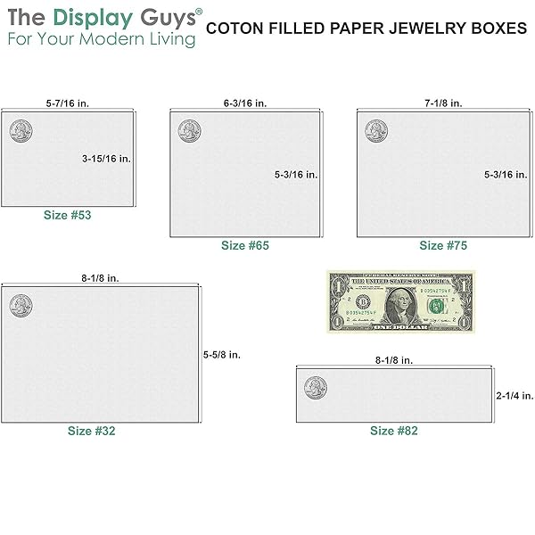 TheDisplayGuys For Your Modern Living TheDisplayGuys 25 Pack Kraft Paper Gift Boxes Jewelry Cases with Cotton Padding and Lid Silver Foil 8 x 2 x 1 Inches - View 7 of 8