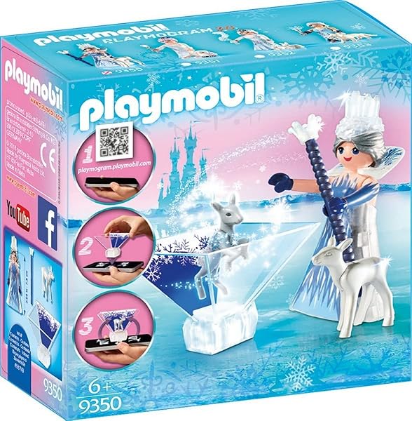 Playmobil 9350 Magic Playmogram 3D Ice Crystal Princess Fun Role Play Set for Kids Ages 4 and Up