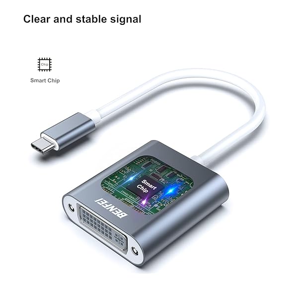 BENFEI Benfei USB Type C to DVI Adapter Male to Female Converter for Apple MacBook 2015 2016 2017 Fast and Reliable Connection - View 4 of 8