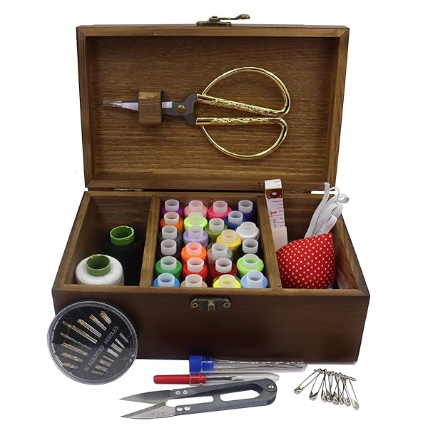 Flytreal Flytreal Retro Dandelion Sewing Kit Box - Complete Home Repair Tool Set for Beginners & All Ages - View 3 of 7
