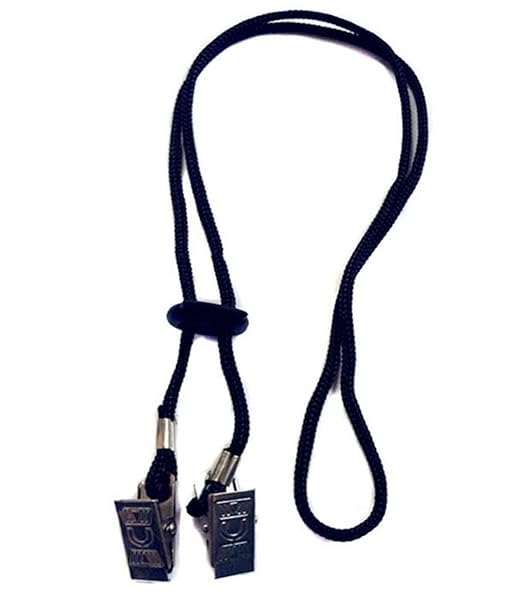 ASTRQLE 3pcs Adjustable Black Napkin Holders & Lanyard Clips for Adults, Babies & Elderly - Perfect Towel Bibs!