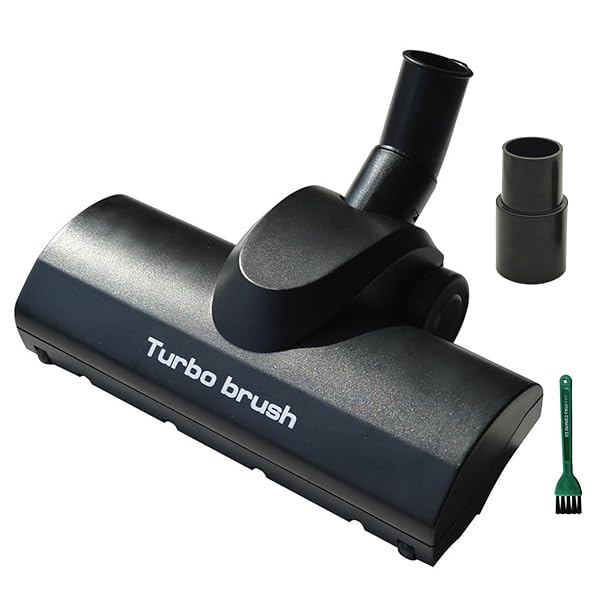 EZ SPARES "EZ SPARES Universal Vacuum Brush Head Replacement - Turbo Floor Brush 1 1/4" for Hardwood & Big Wheel Cleaning"