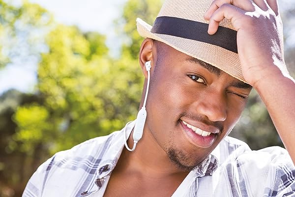 JVC JVC HAFX21BT Wireless Bluetooth In Ear Headphones with Powerful Sound White - View 6 of 7