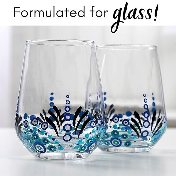 FolkArt FolkArt Gloss Finish Acrylic Enamel Craft Set - Non-Toxic 16 Count for Beginners & Artists - Perfect for Glass & Ceramic Painting - View 8 of 10