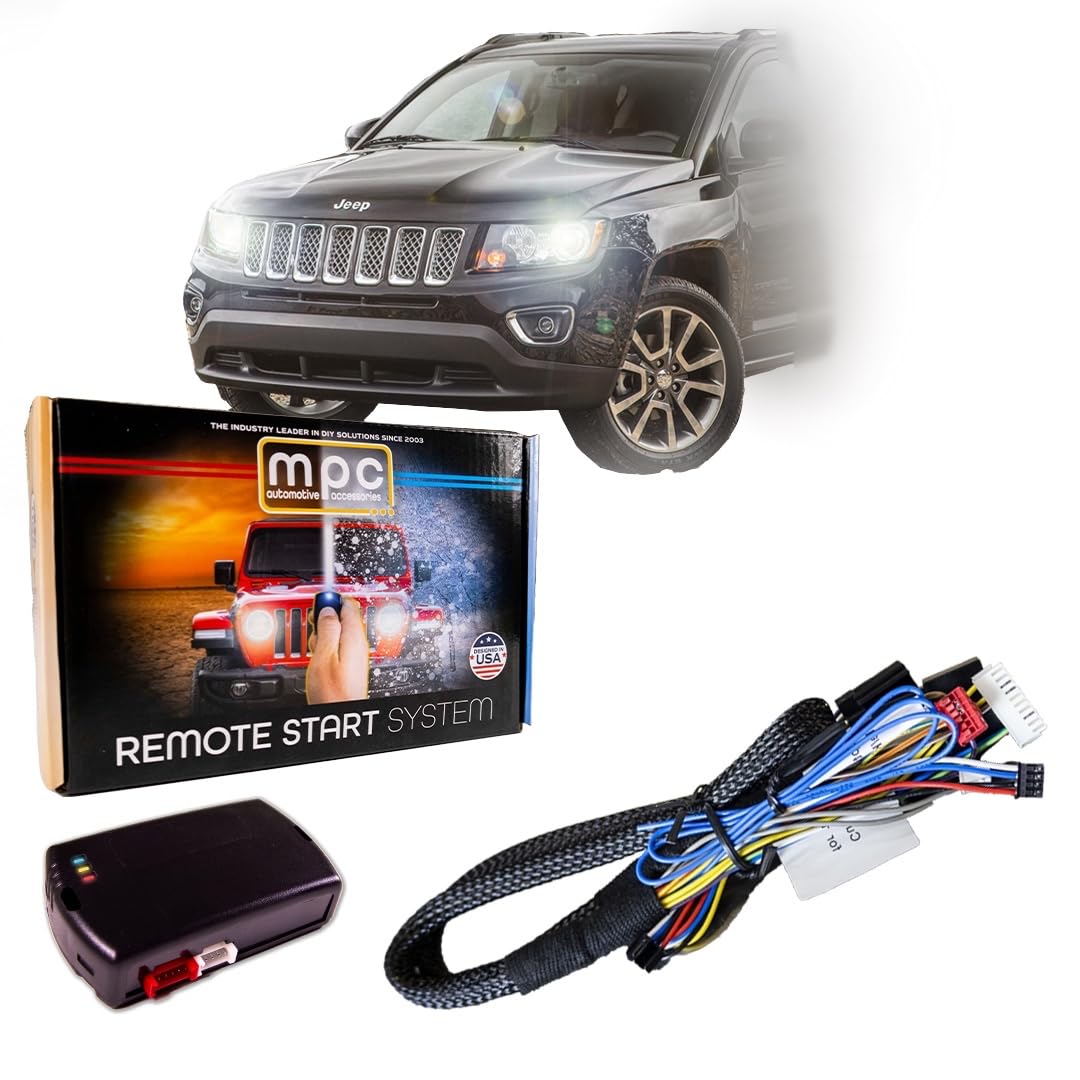 MPC MPC Remote Start Kit for 2008-2017 Jeep Compass Easy Installation Plug and Play Harness Start with 3X Lock Fob - View 2 of 4