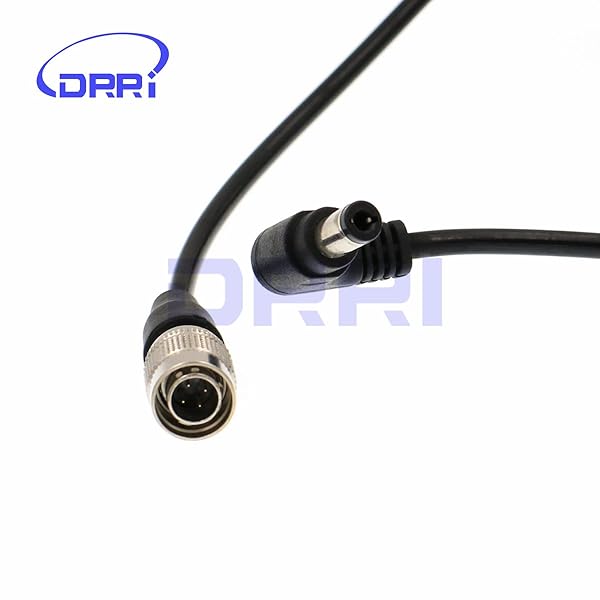 DRRI DRRI Right Angle DC to Hirose 4pin Male Cable for ZOOM F8 Sound Device 633 644 688 Recorder - View 3 of 5
