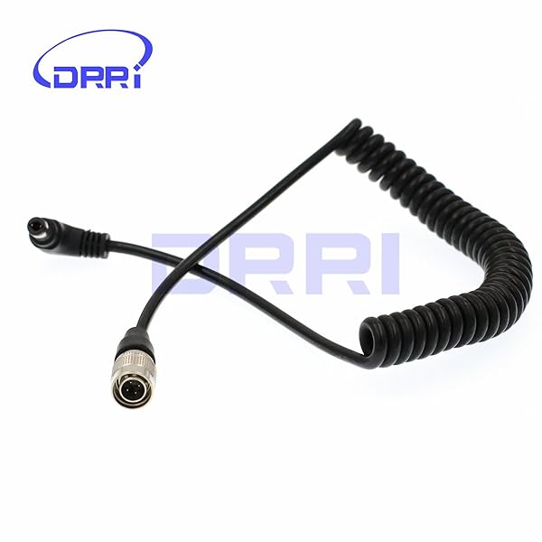 DRRI DRRI Right Angle DC to Hirose 4pin Male Cable for ZOOM F8 Sound Device 633 644 688 Recorder - View 4 of 5