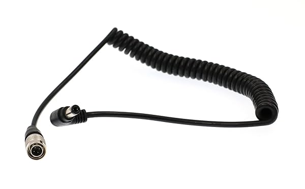 DRRI DRRI Right Angle DC to Hirose 4pin Male Cable for ZOOM F8 Sound Device 633 644 688 Recorder - View 2 of 5