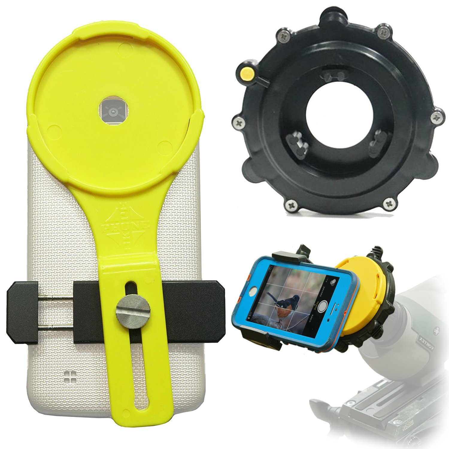 Phone Skope Lollipop Universal Digiscoping Kit for Spotting Scopes Binoculars Microscopes Hunting Biology and Birding Phone Scope Lenses U1