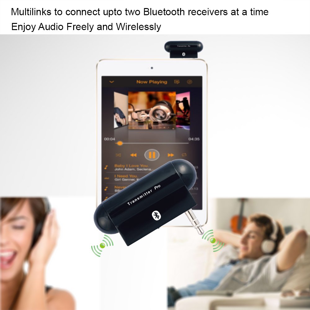Alead Nolan Txpro Bluetooth Wireless Multilink Stereo Audio Transmitter for iPod iPad Zune MP3 Players TV Car Stereo Home Stereo - View 3 of 9