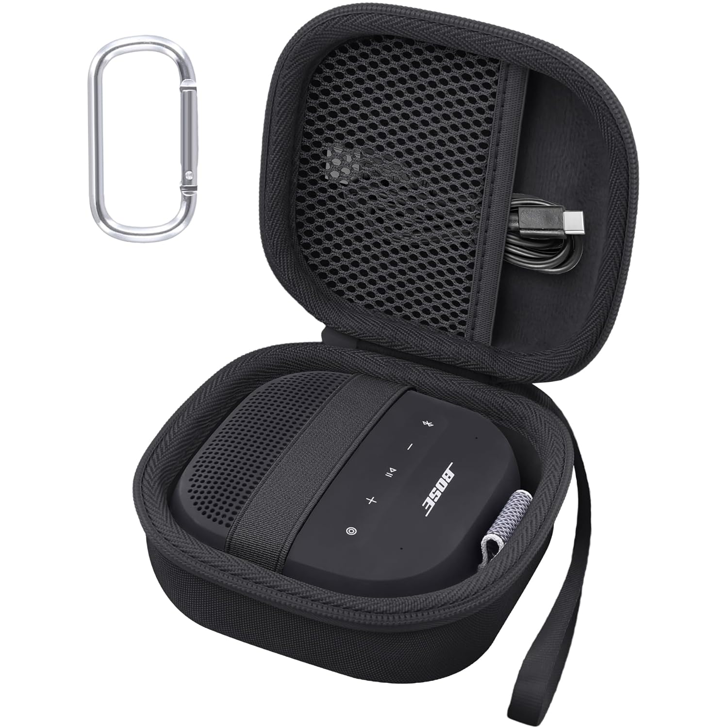 Aenllosi Case for Bose SoundLink Micro Bluetooth Speaker Midnight Blue Storage Organizer Case Only