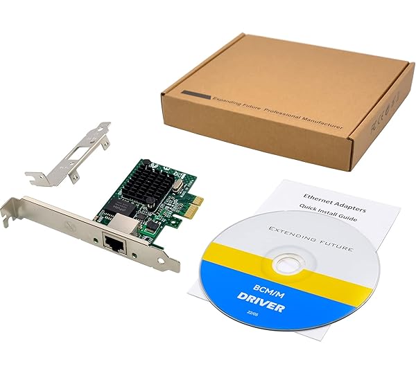ULANSeN TOTOVIN Broadcom NetXtreme Gigabit PCI-E Network Card BCM5751 10/100/1000Mbps for Fast and Reliable Desktop Connectivity - View 9 of 9