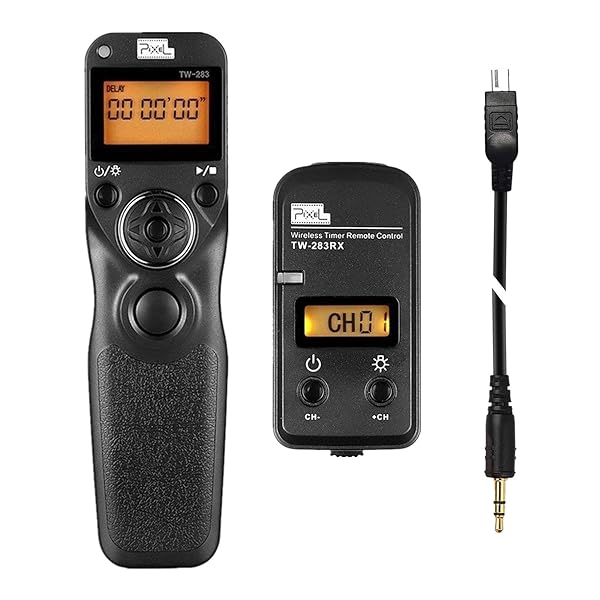 PIXEL Pixel Timer Shutter Release TW283-DC2 for Nikon Z7, Z6, D7500, D5600 & More - Perfect Remote Control Solution