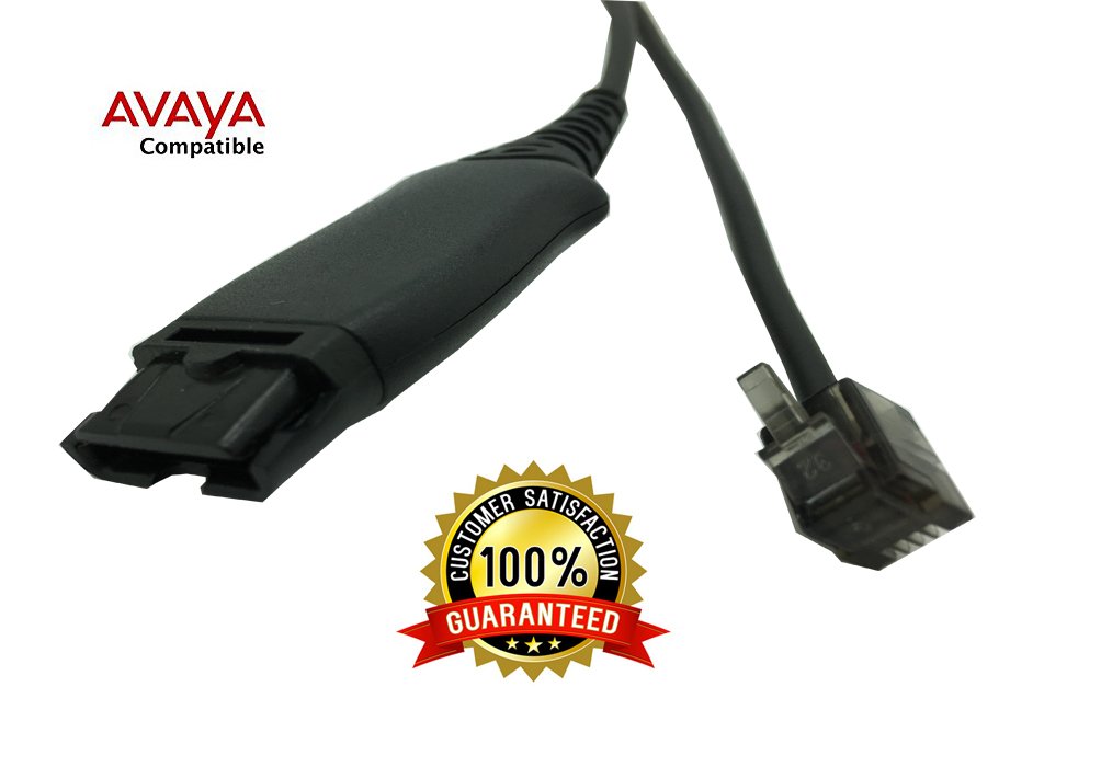 AVIMABASICS AvimaBasics HIS-1 Adapter Cable for Avaya Zulty Phones 1608 1616 9610 9620 9620L 9620C 9630 Durable Quick Connect Ergonomic Design - View 2 of 3