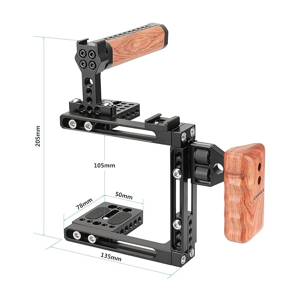 CAMVATE CAMVATE Universal Adjustable Camera Cage for Right and Left Handle Cameras Ideal for Filmmakers and Photographers - View 7 of 7