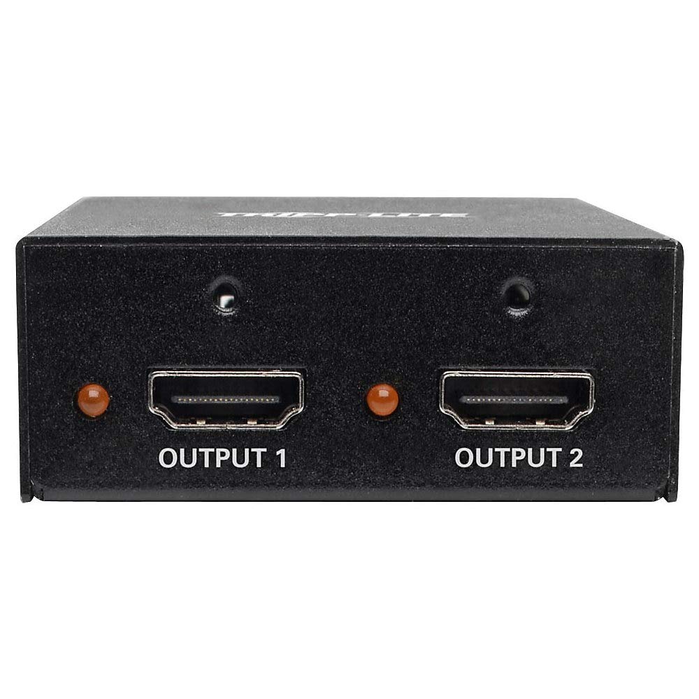 Tripp Lite 2-Port HDMI Splitter 4K 60Hz HDCP 2.2 Ultra HD Video Audio TAA B118-002-UHD-2