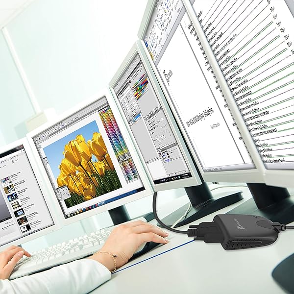 j5create J5 Create JUA190 USB 2.0 VGA Display Adapter for Easy Dual Monitor Setup and Enhanced Productivity - View 4 of 8