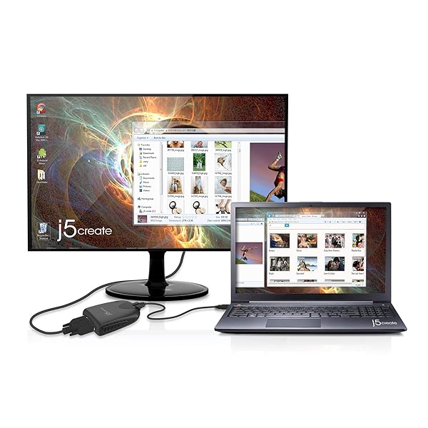 j5create J5 Create JUA190 USB 2.0 VGA Display Adapter for Easy Dual Monitor Setup and Enhanced Productivity - View 6 of 8