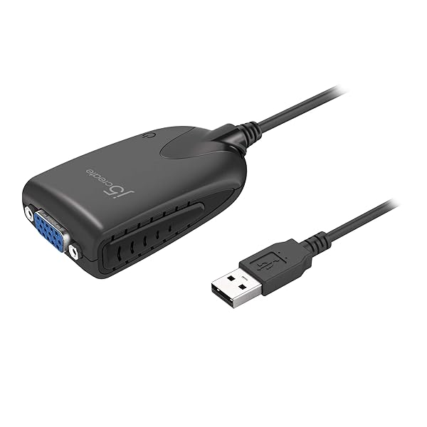 j5create J5 Create JUA190 USB 2.0 VGA Display Adapter for Easy Dual Monitor Setup and Enhanced Productivity - View 2 of 8