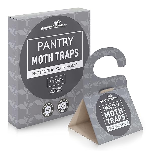 Greener Mindset Greener Mindset Moth Traps - 7 Pack Indoor Pheromone Traps for Effective Home Infestation Prevention