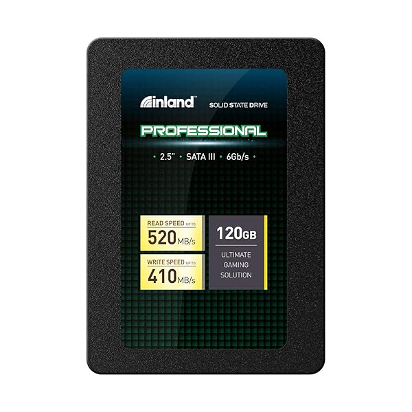 INLAND INLAND Professional 120GB SSD 3D NAND SATA III 6Gb/s 2.5 Inch Internal Solid State Drive for Fast Performance - View 2 of 8