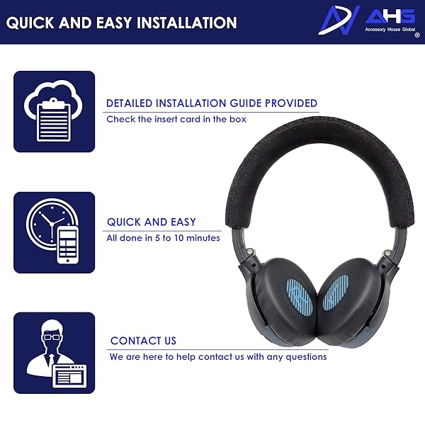 AHG Accessory House Global Premium Replacement Ear Pads for Bose SoundLink On-Ear Wireless Headphones OE2 SoundTrue Cushions for Comfort and Durability - View 7 of 8