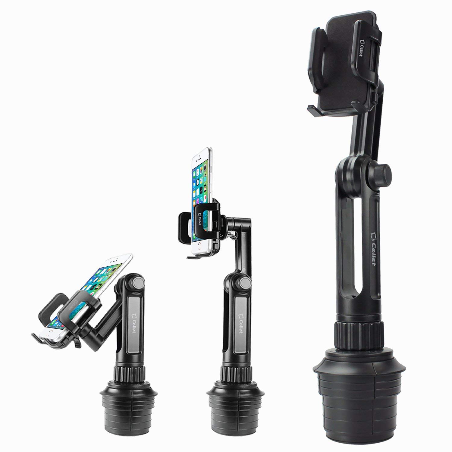 Cellet Universal Car Cup Holder Mount for iPhone Samsung LG Moto Extra Long Neck Compatible with Multiple Models - View 2 of 8