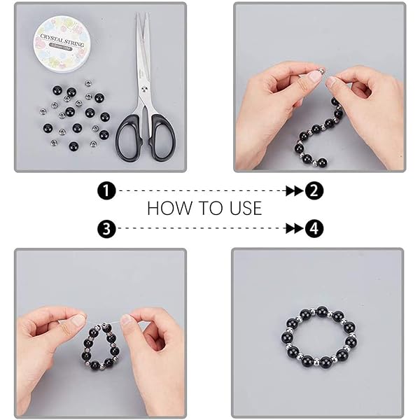 NBEADS NBEADS 100 Pcs 6mm Metal Spacer Beads Solid 304 Stainless Steel Rondelle Beads for DIY Bracelet Jewelry Making - View 6 of 9