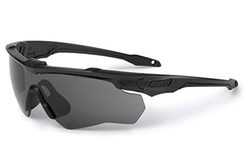 ESS ESS CrossBlade ONE Eyeshield in Smoke Gray & Black - Ultimate Eye Protection for Outdoor Sports