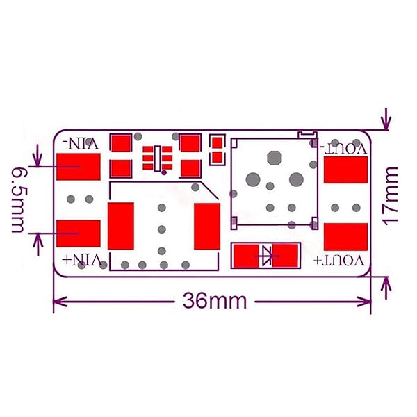 Oiyagai Oiyagai 5pcs MT3608 DC DC Step Up Power Module Booster 2A for Arduino High Efficiency Power Supply - View 5 of 5