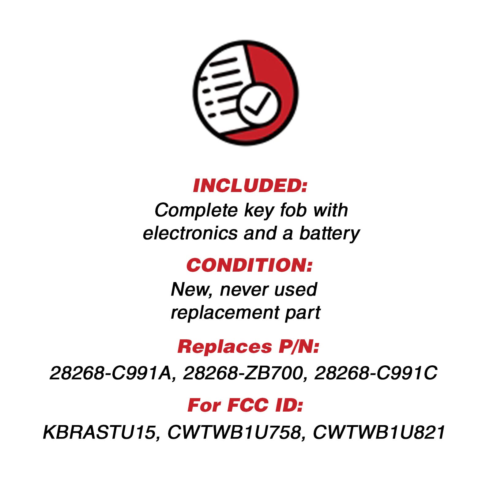 KeylessOption Keyless Entry Remote Fob Uncut Blank Car Key for Nissan Infiniti Pack of 2 - View 3 of 9