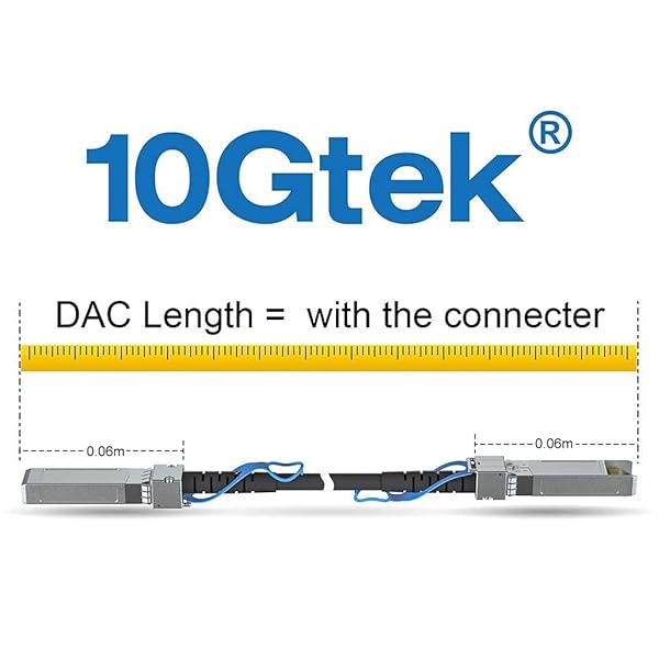 10Gtek Orange 10G SFP+ DAC Cable Twinax for Cisco Ubiquiti D-Link Supermicro Netgear Mikrotik Fortinet 0.5 Meter 1.6ft - View 7 of 11