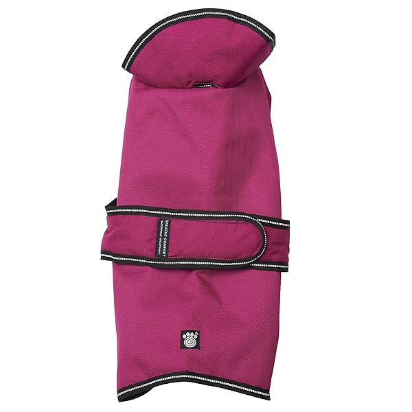 Petrageous PetRageous Juneau Waterproof Winter Dog Coat Heavyweight Jacket for XX Large Dogs with Full Chest Coverage and Leash Opening in Magenta - View 3 of 7