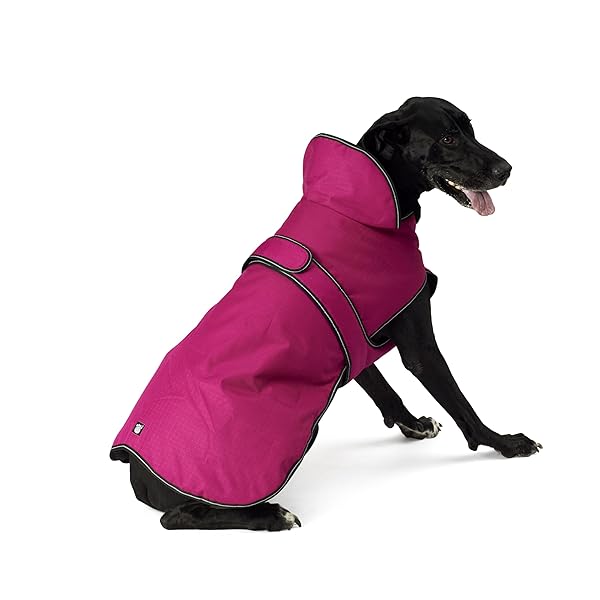 Petrageous PetRageous Juneau Waterproof Winter Dog Coat Heavyweight Jacket for XX Large Dogs with Full Chest Coverage and Leash Opening in Magenta