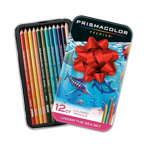 Prismacolor Prismacolor Premier Soft Core Colored Pencils - Under The Sea Set (12 Count) for Adult Coloring - View 2 of 10
