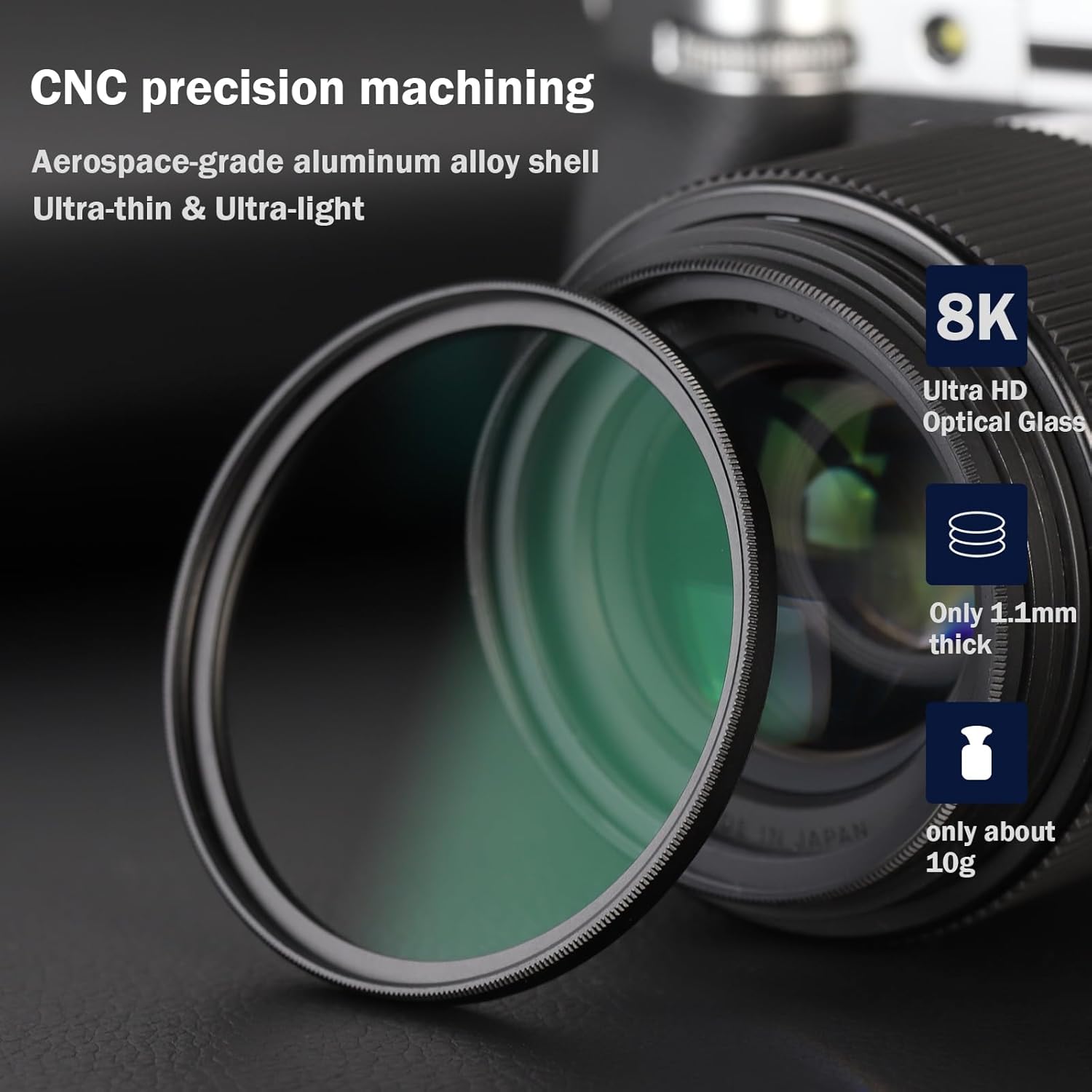 Haoge Haoge 77mm Ultra Slim MC UV Protection Multicoated Lens Filter for Canon 70-200mm 17-40mm 100-400mm 24-105mm 24-70mm Lenses - View 6 of 8