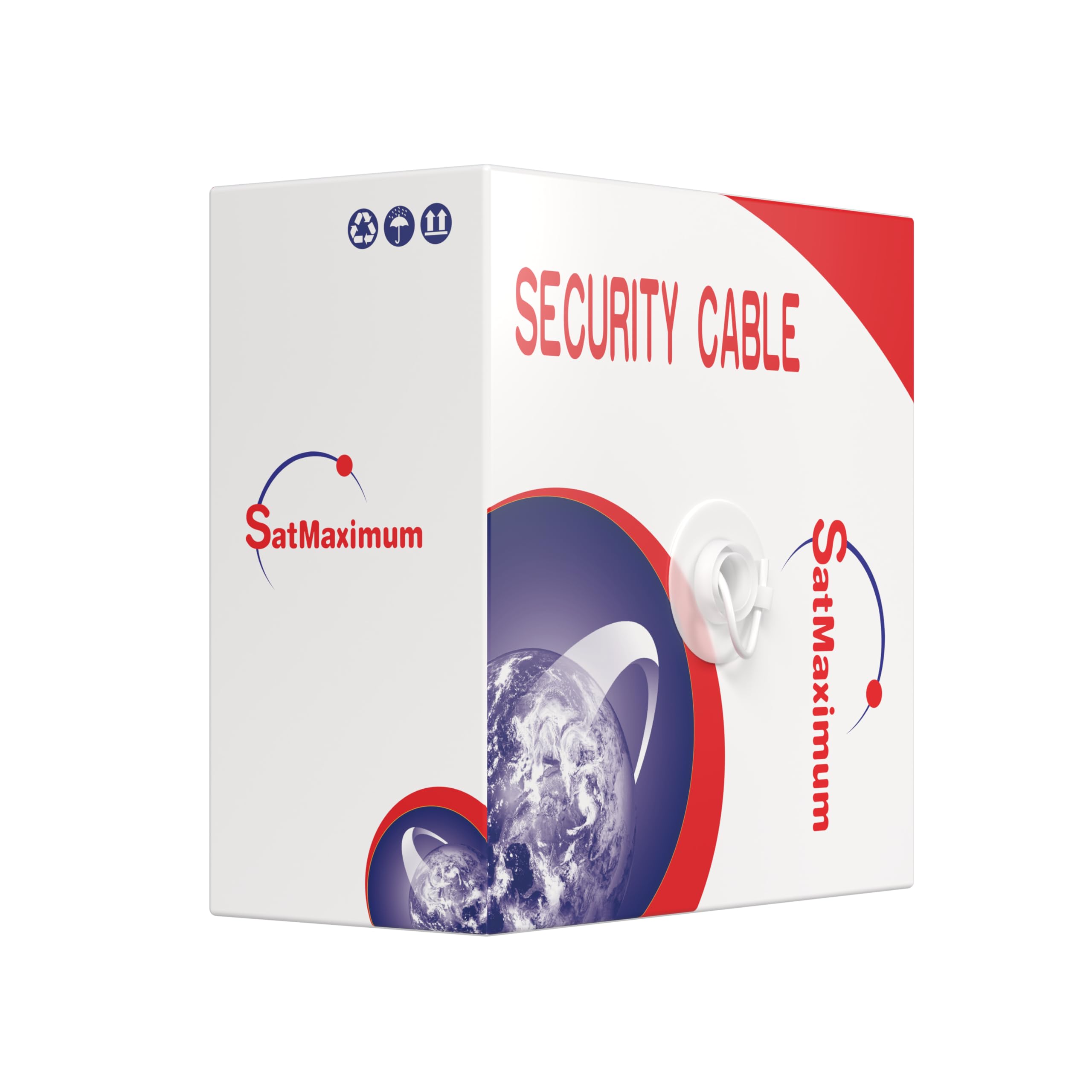 Bulk 22/4 Solid Conductor Alarm Control Cable 500ft for Fire and Security Systems Unshielded Wire