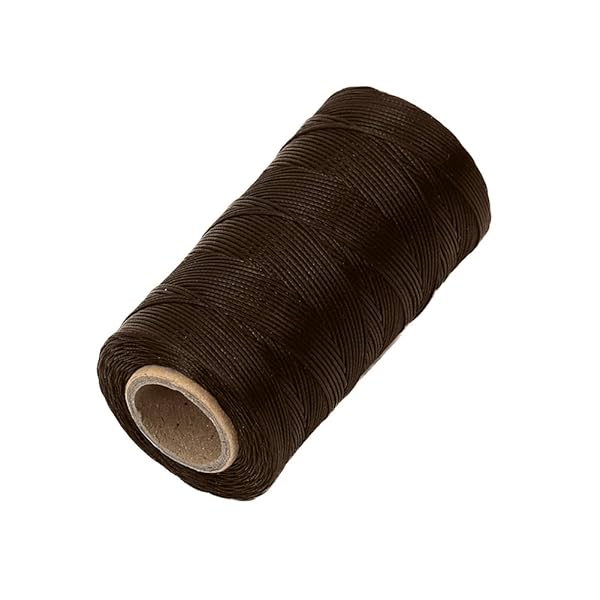 Tenn Well Buy Tenn Well 328Yards 150D 1MM Waxed Thread & Flat Sewing Kit for Leather DIY Projects - Brown - View 3 of 7