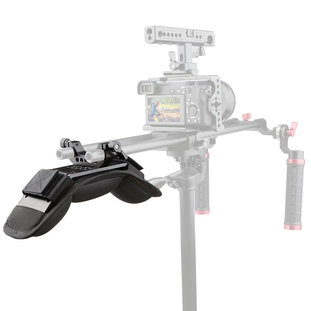 CAMVATE CAMVATE Camera Shoulder Mount Pad with 15mm Dual Rod Clamp for Enhanced Stability and Support in Filmmaking - View 4 of 6